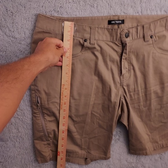 Arcteryx Shorts Mens 38 Phelix Chino Cotton Stretch 9.5 Hiking Performance Brown - Picture 9 of 11